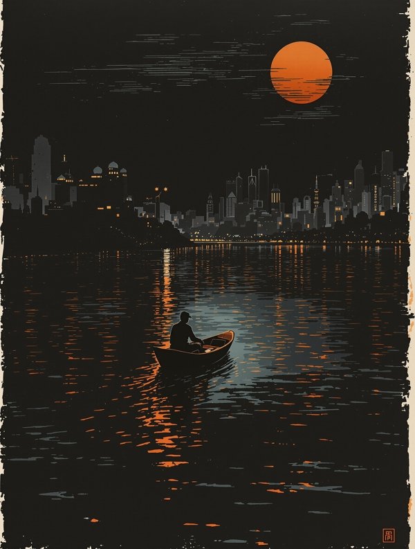 暗夜影库本周首映影片《南方夜航》手工海报